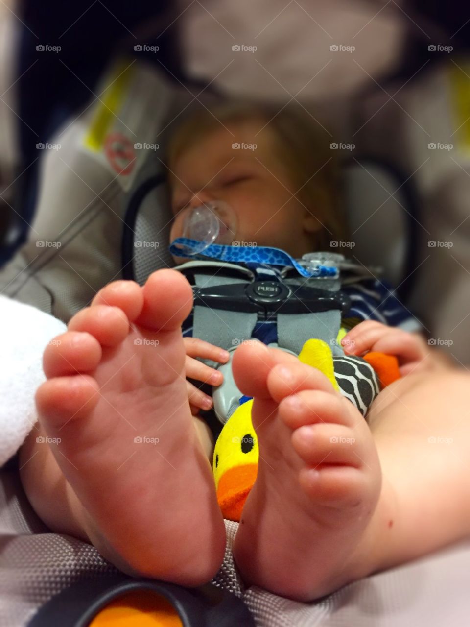 Sleepy baby feet