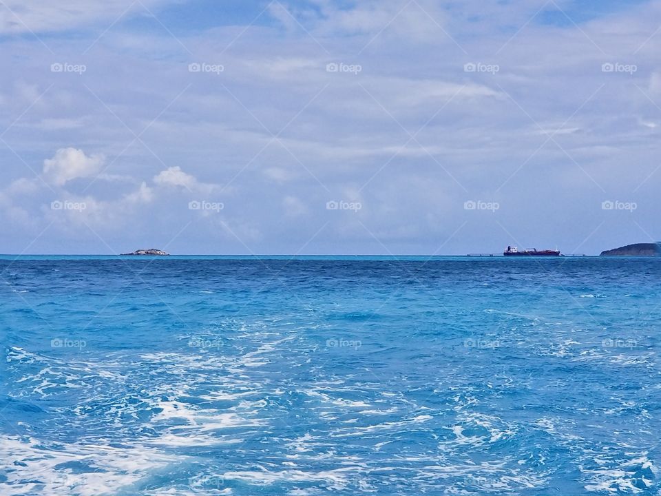 Beautiful water right off the port edge of St John's Antiqua.. I