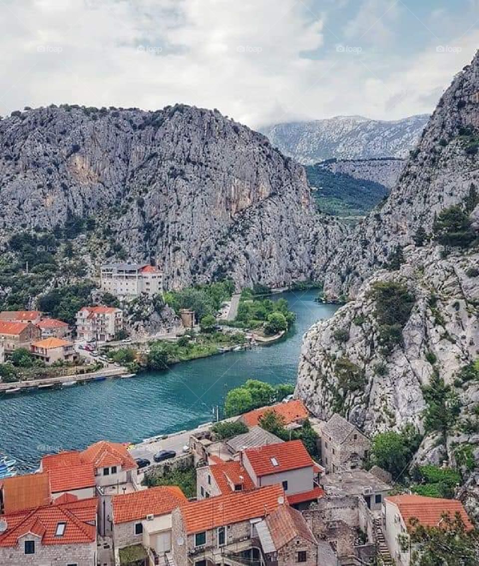 Omiš city croatia