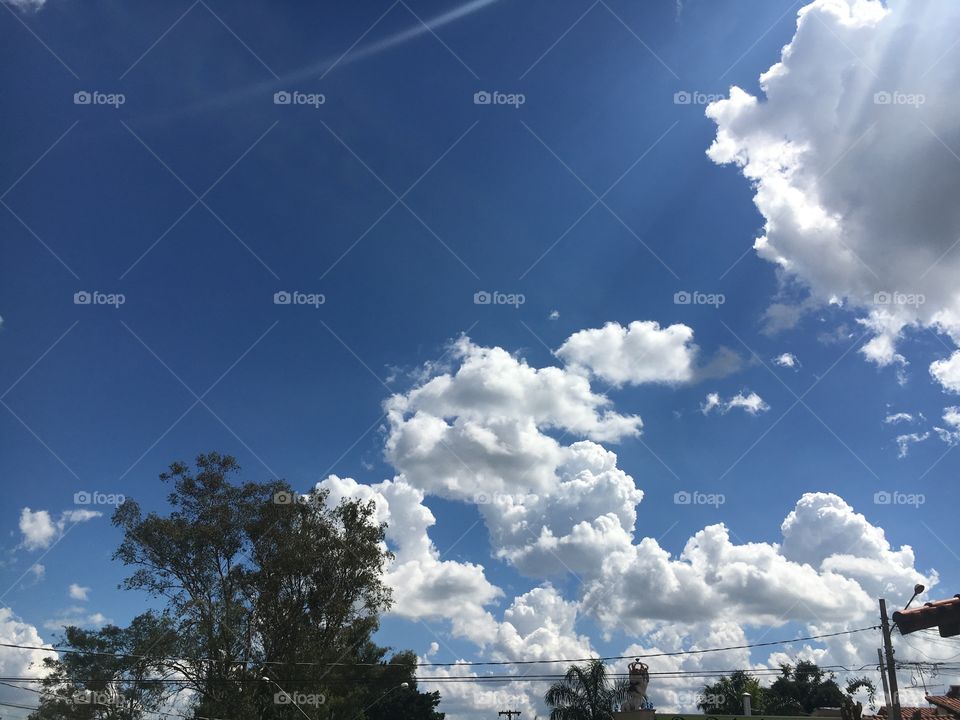 Summer sky and clouds 