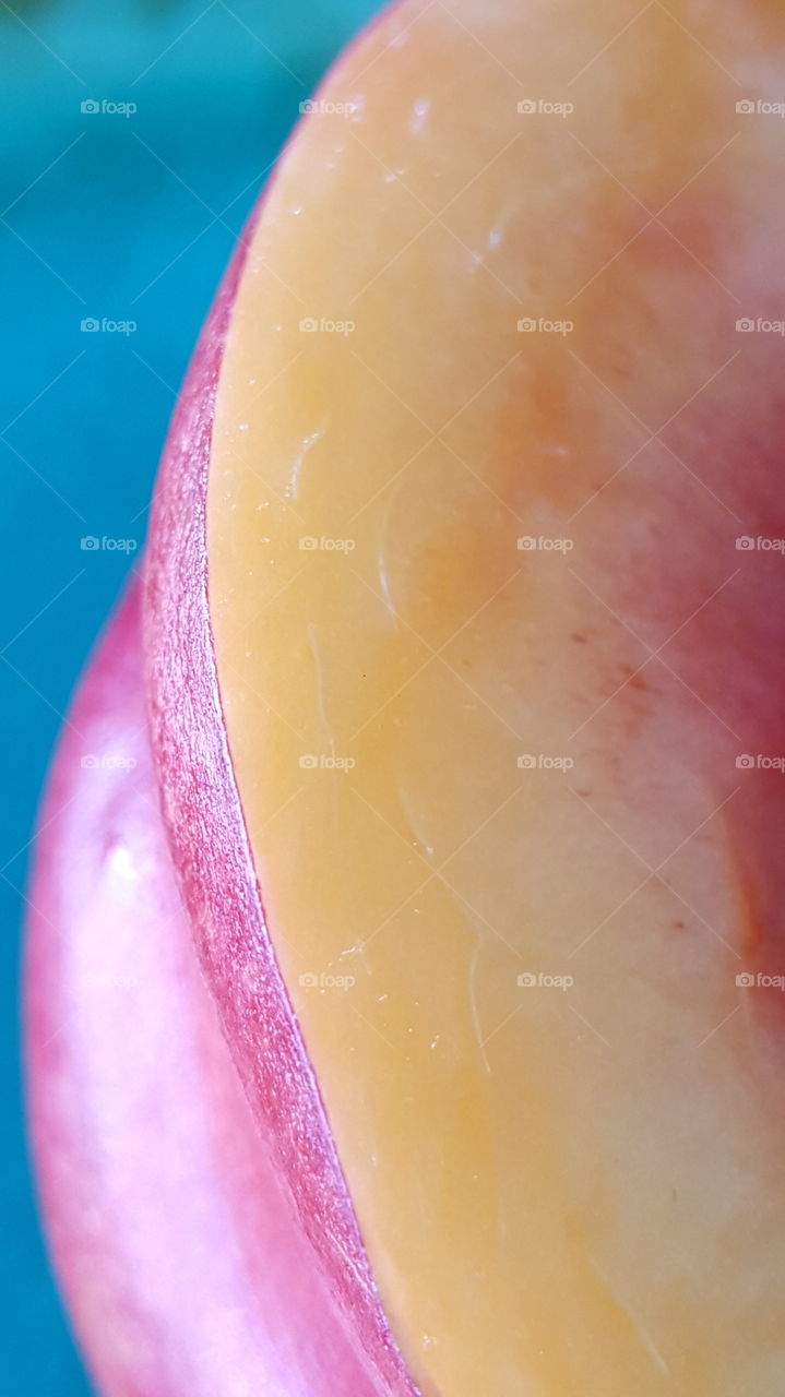 Up close and personal with a peach