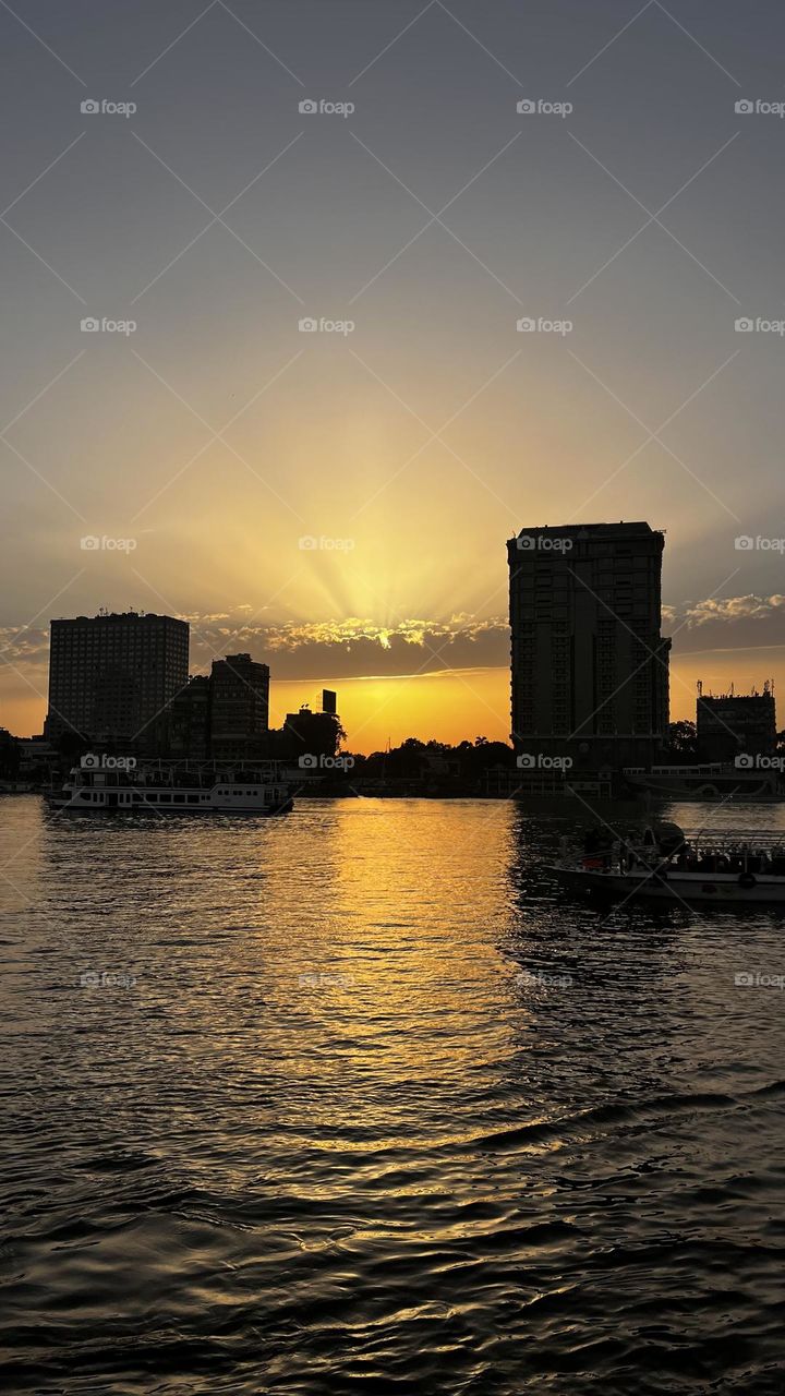 Sunset on the nile