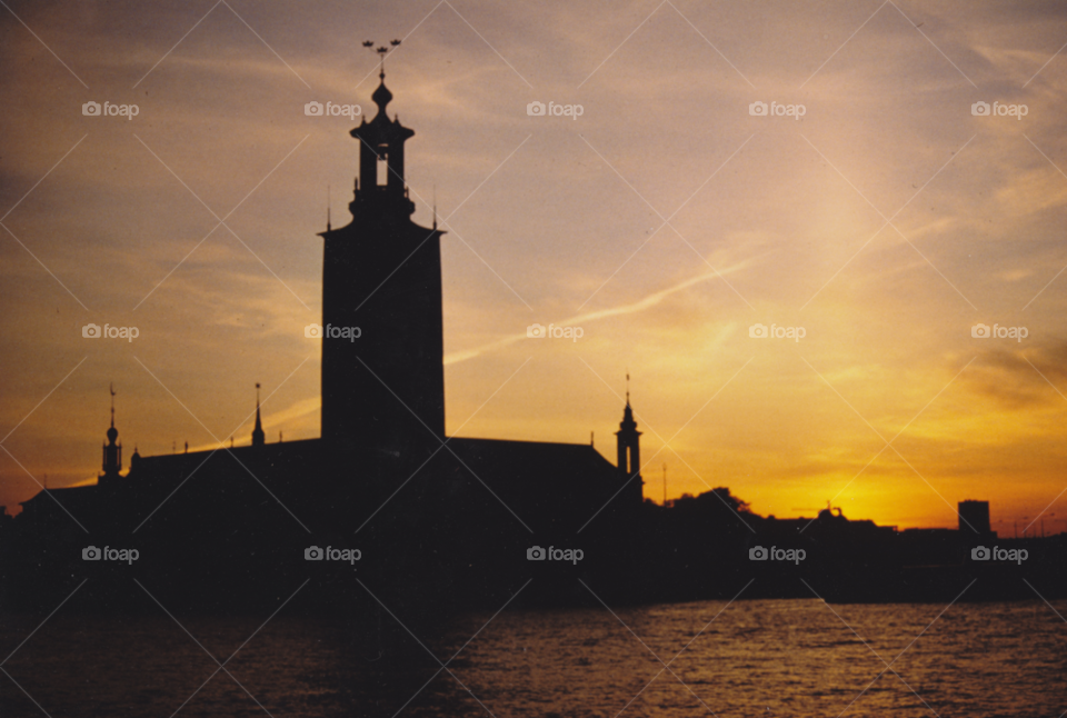 Stockholm City Hall. Took this photo on my way home from Photo School...