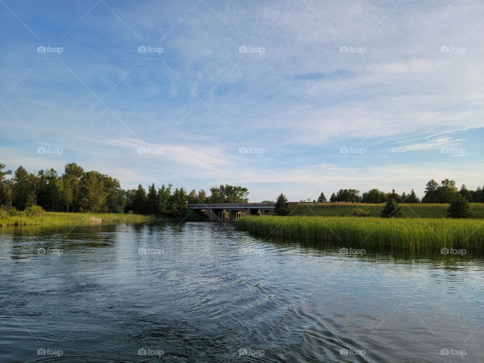 View of I 75 from Indian River Waterway