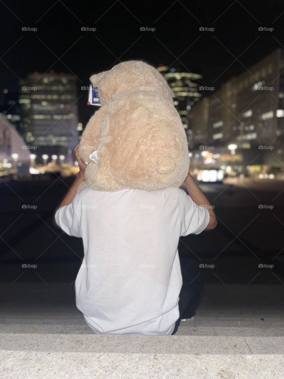 Enjoy view with teddy