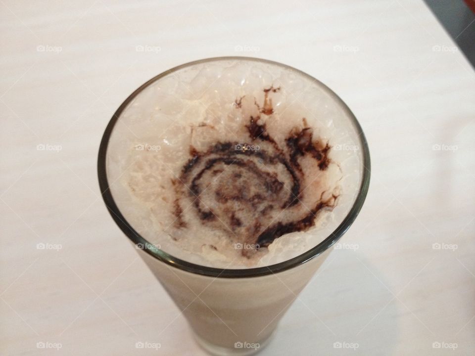 Delightful Ice blended mocha frappe to accompany your coffee time