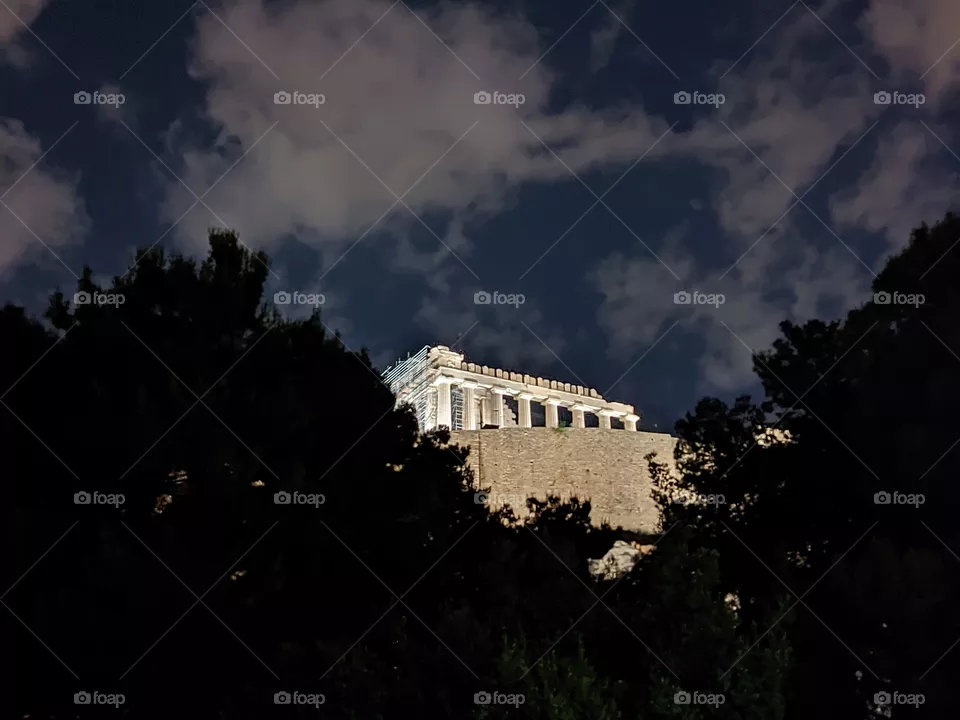 Acropolis in the night