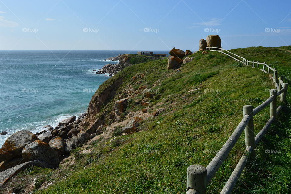 A Lanzada Peninsula in the Galician province of Pontevedra contains a medieval watchtower and fortification, and a Romanesque chapel. It's next to the famous beach of the same name.