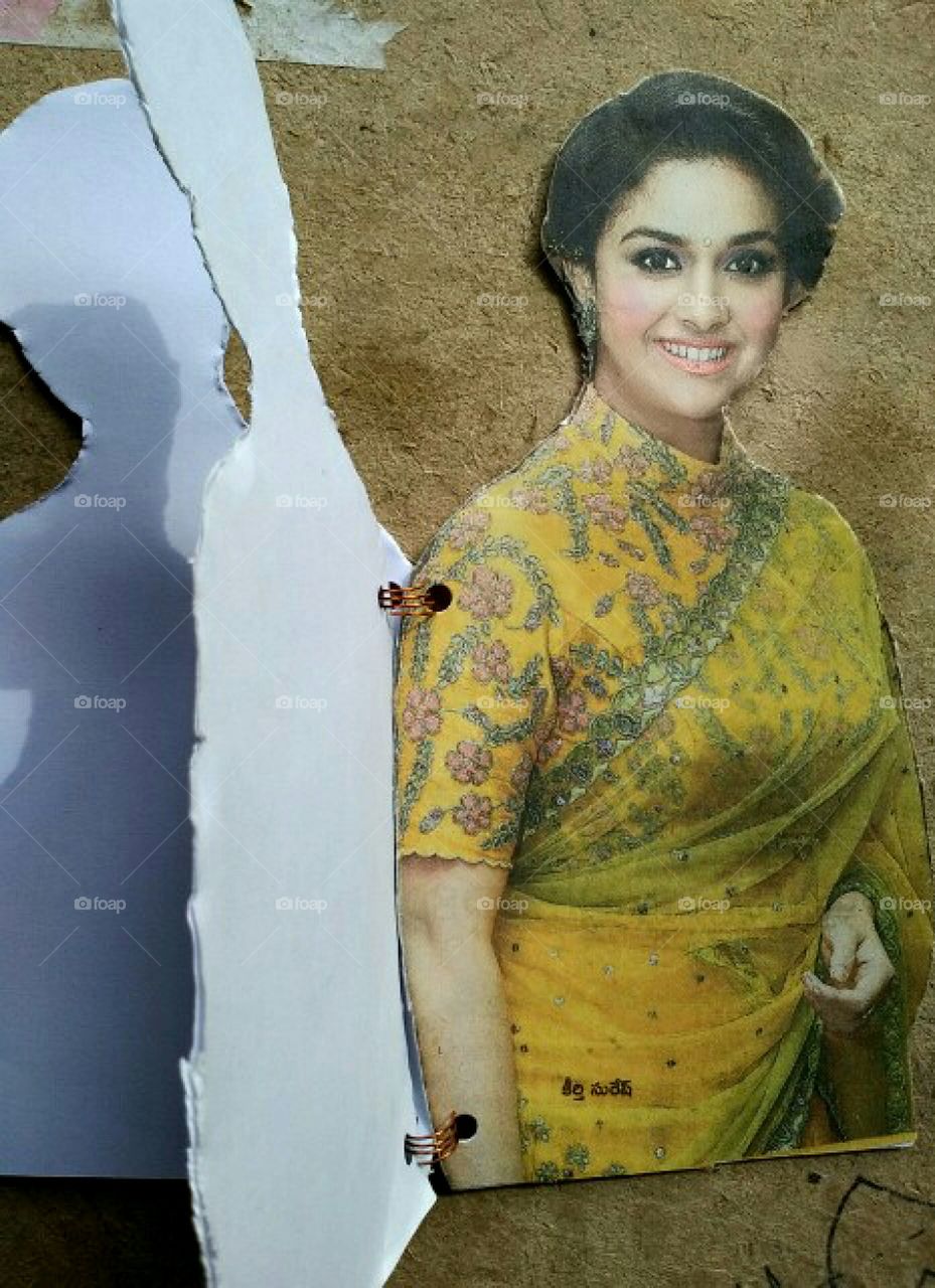 the face book of INDIAN actress KEERTHI SURESH.
   it's the first book entire the worldwide on her and no one like this in the world till now.