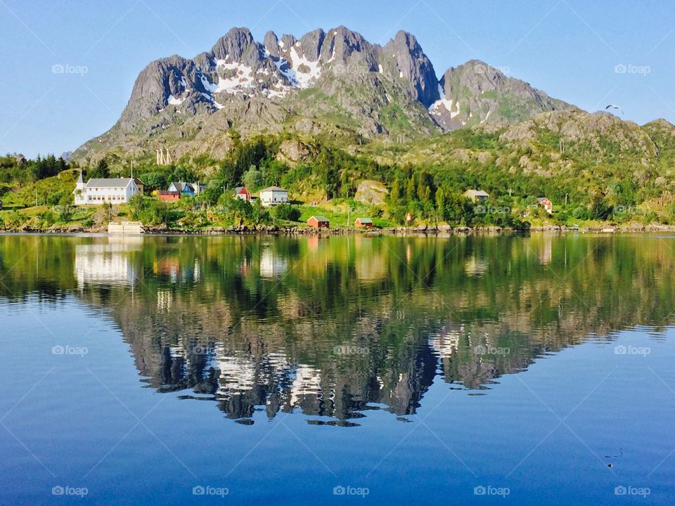 Norwegian village.  