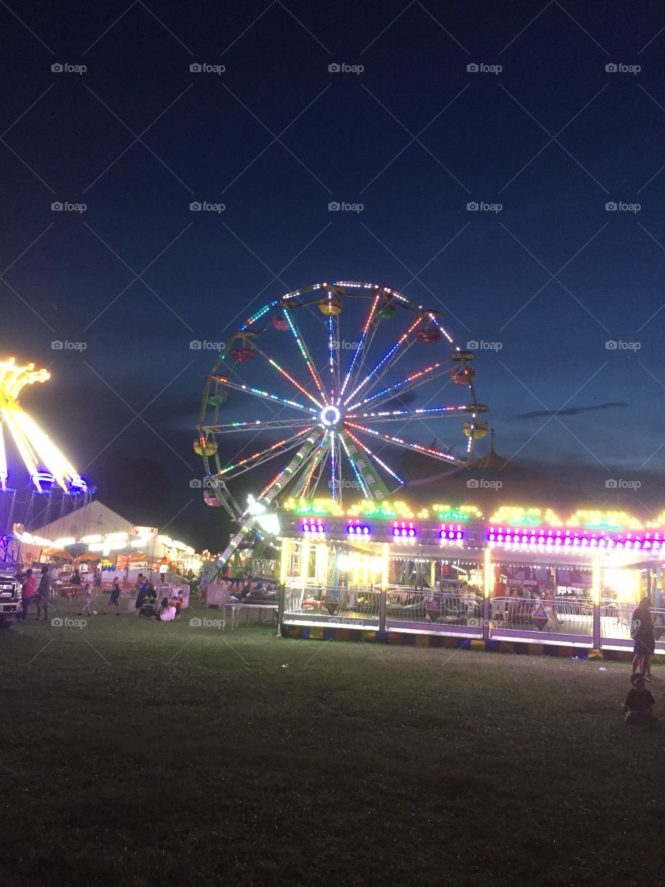 Rides at the Canfield fair 