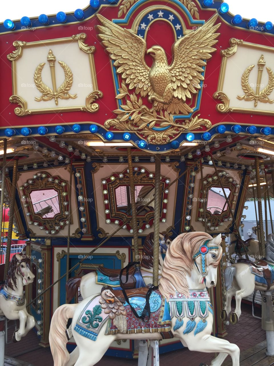 Amusement park carousel