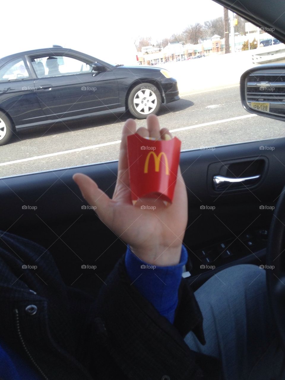 Eating French fries with an amputee