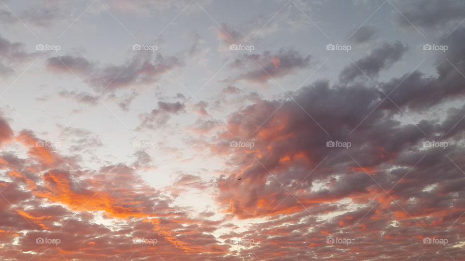 Arizona orange sky morning