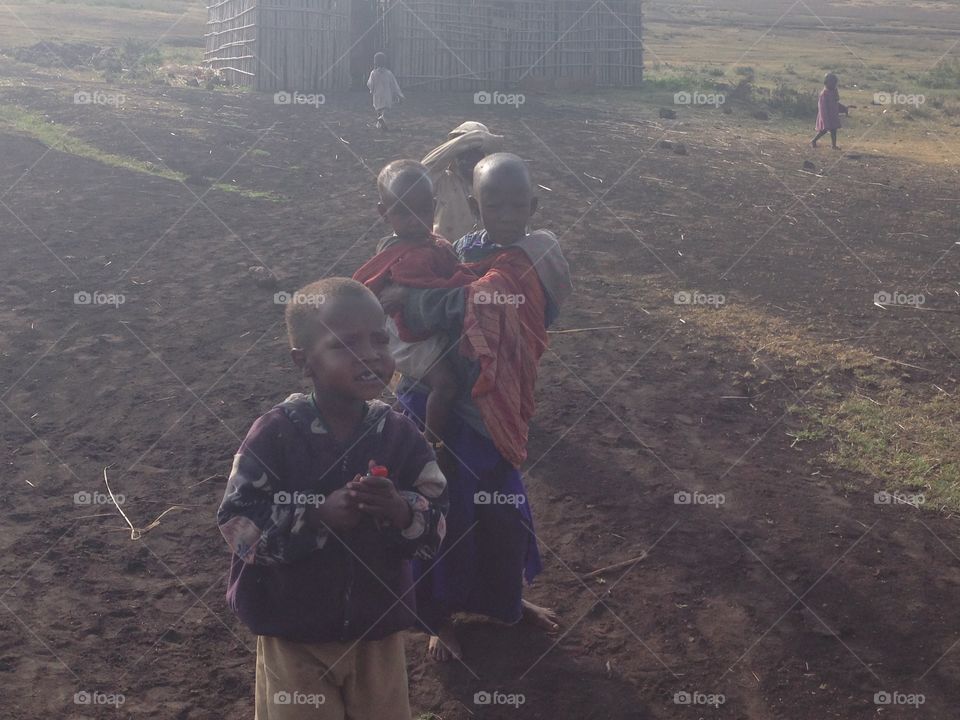Maasai children in Tanzania 