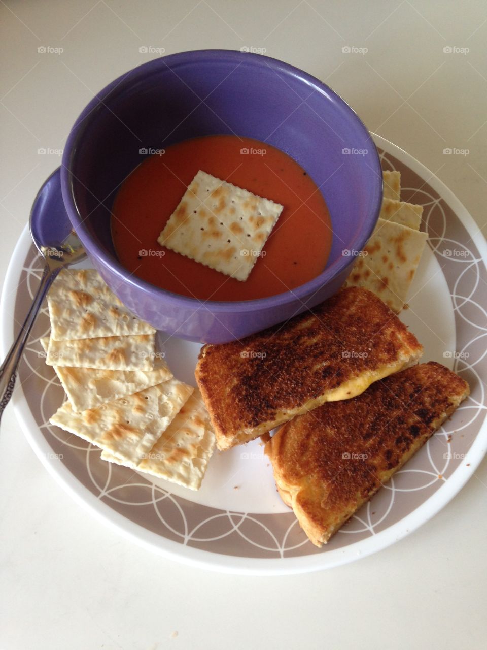 Tomato Soup & Grilled Cheese Sandwich