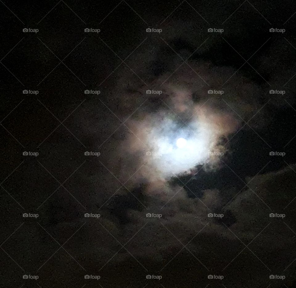 When the sun is down and the moon is shining. The Netherlands.