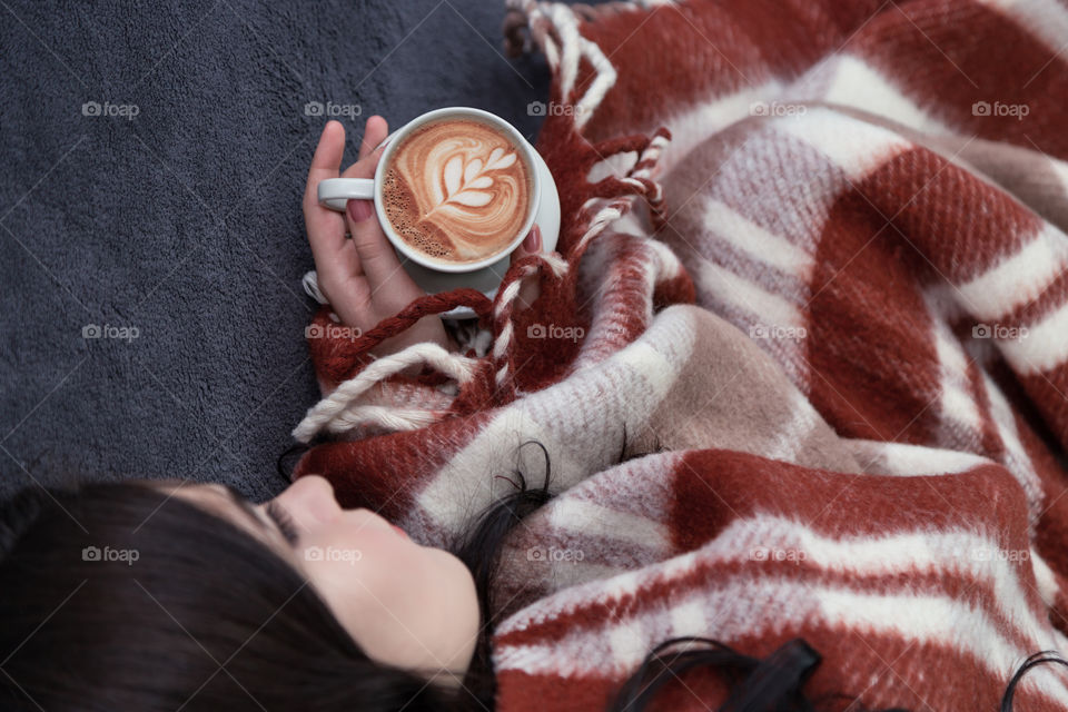 girl with coffee cup