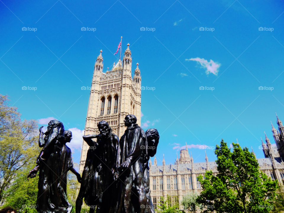 london england statue power by cabday