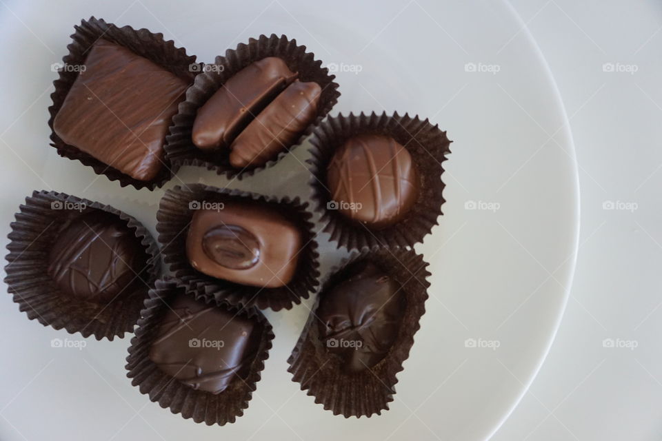An assortment of chocolates 