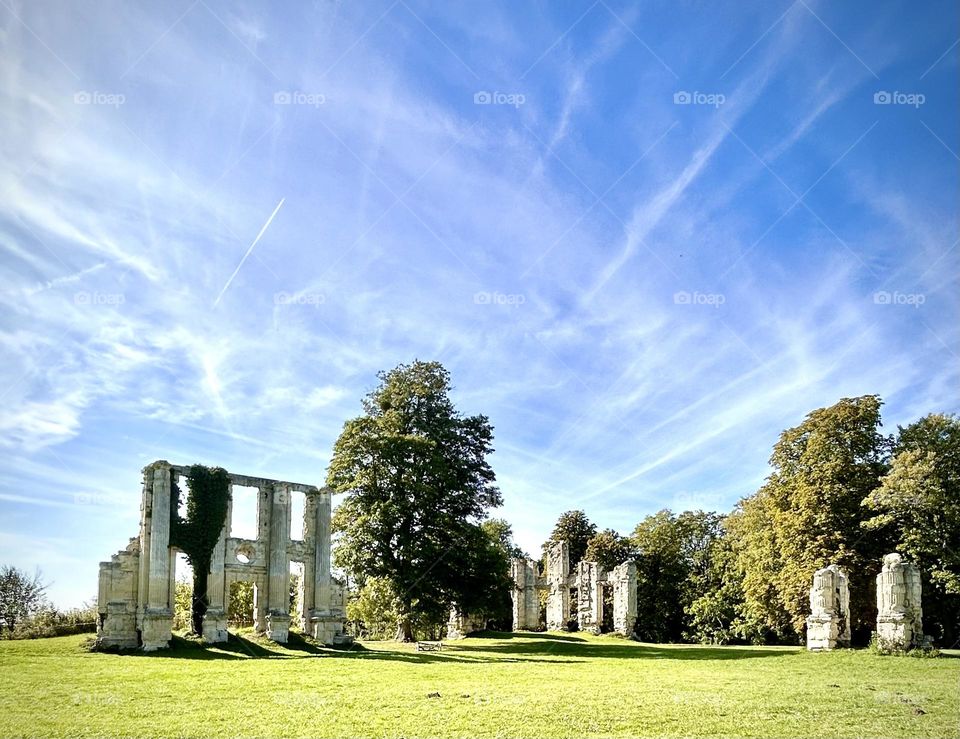 Ruine du château de Montceau. Lès Meaux , France Octobre 2023 . 