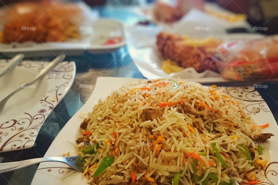 Food. chicken fried rice 🌾 yummm....