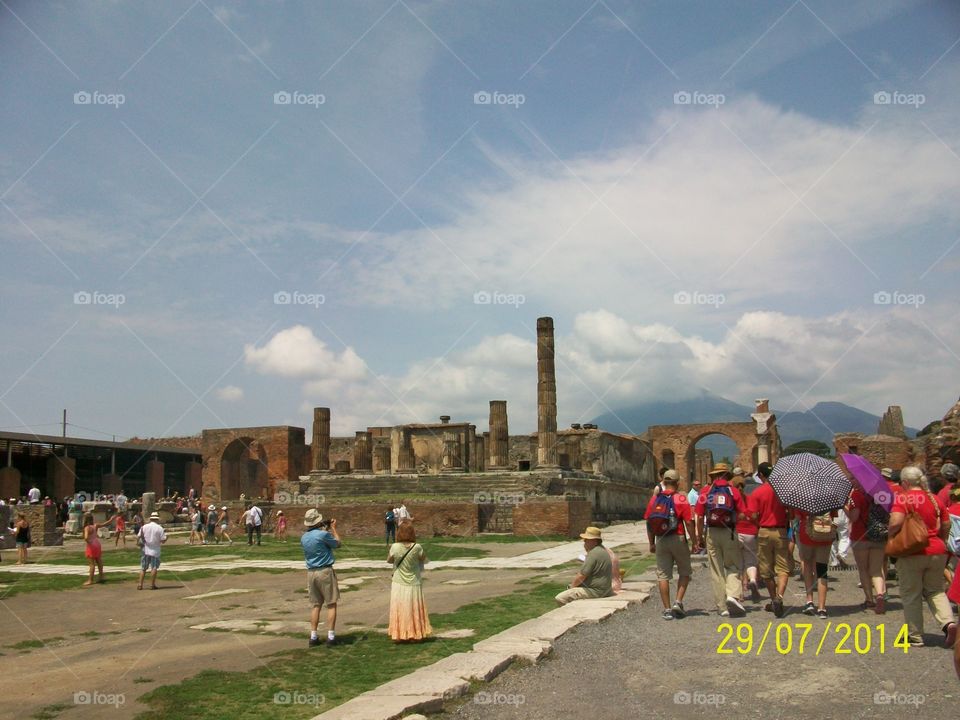 touring Pompeii