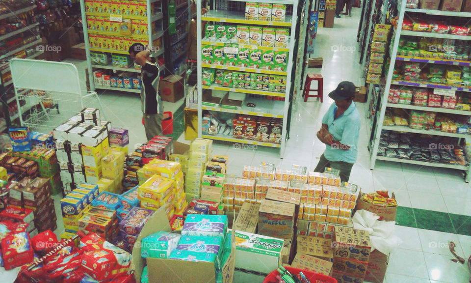indonesian supermarket. supermarket in indonesia