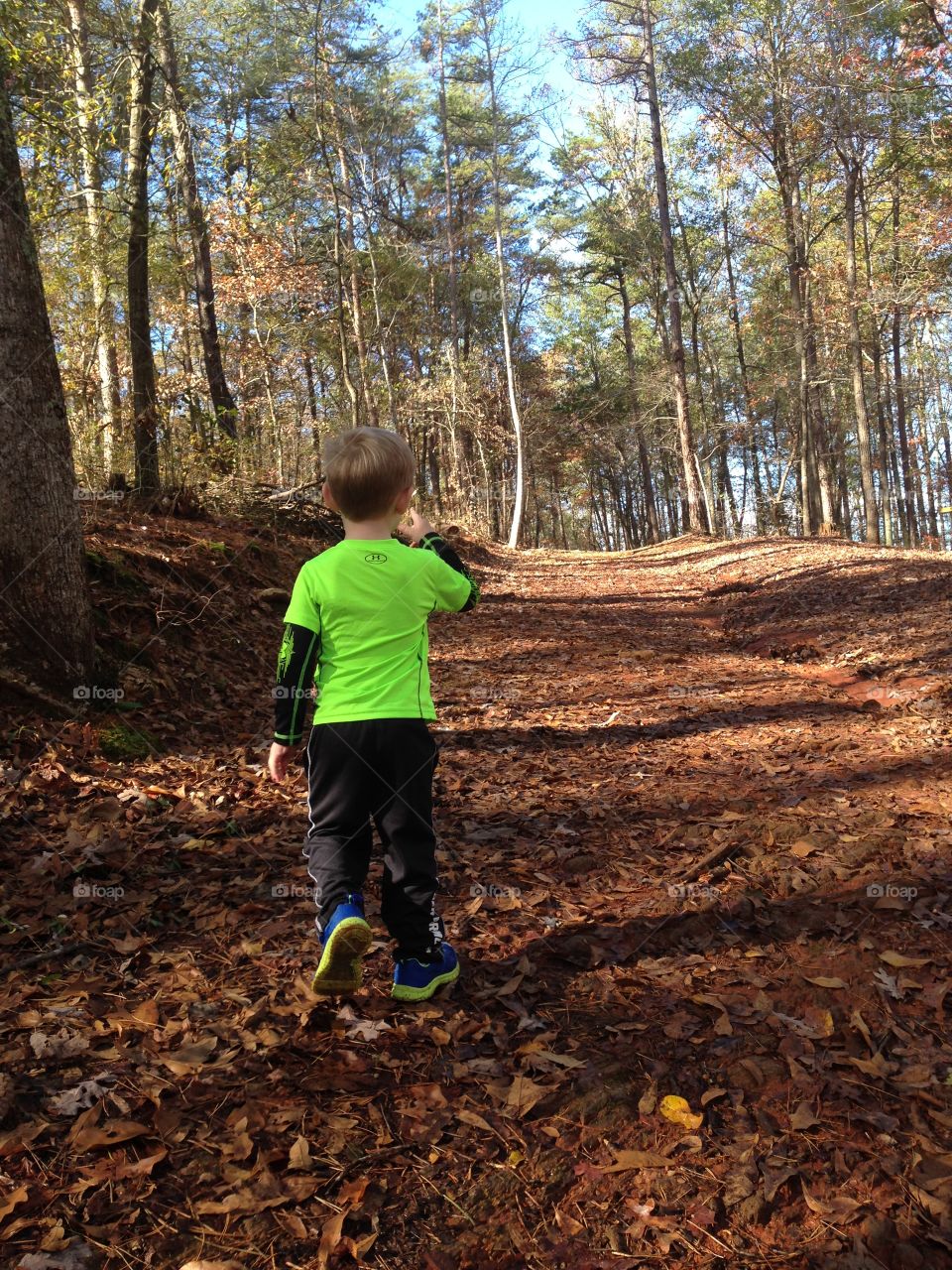 Boy on a path 