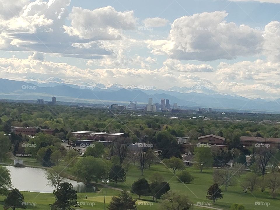 Overlooking downtown Denver