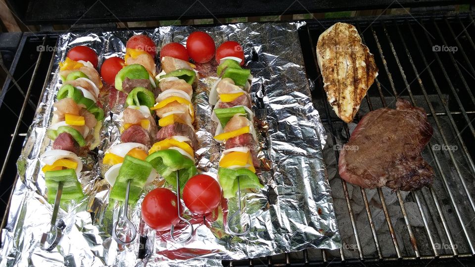 Grilling out . Sunny day and great time to grill out 