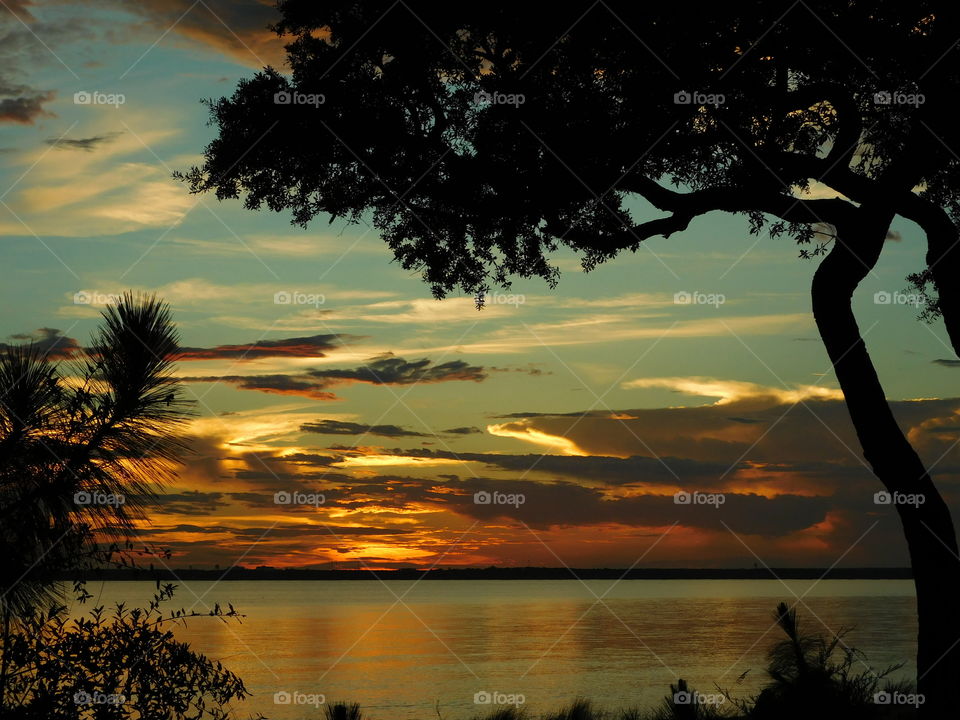 Dramatic sky during sunset