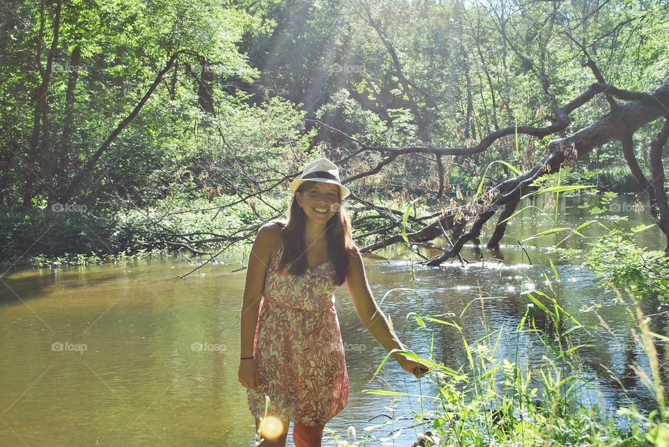 A walk by the pond