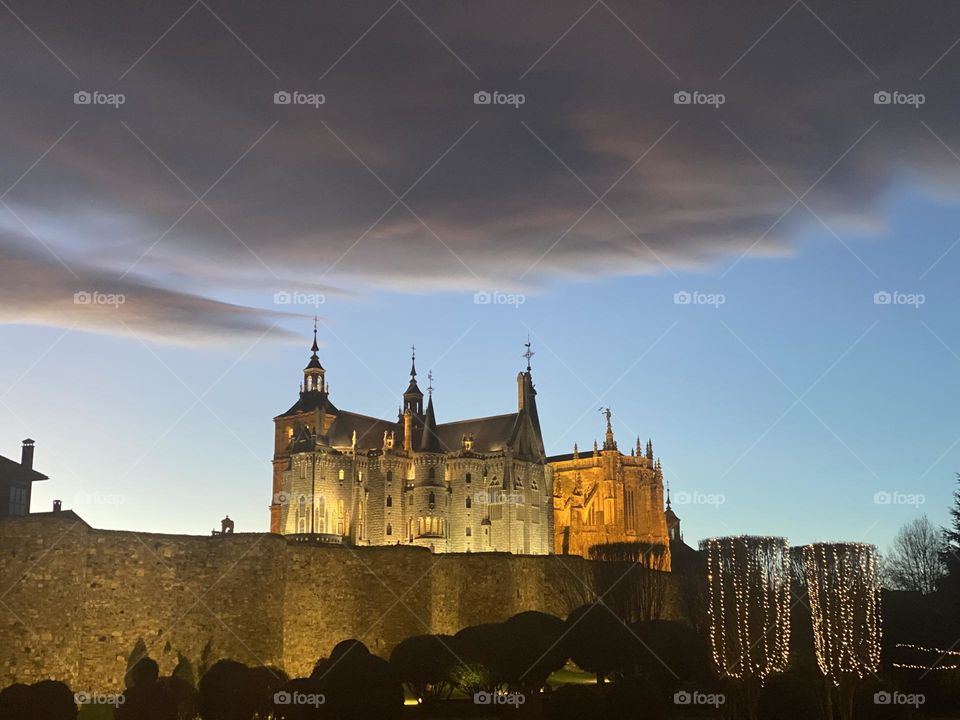Astorga at night