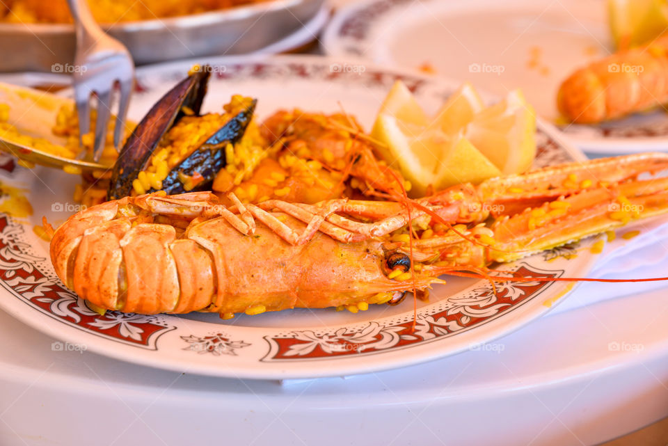 Close-up of a seafood