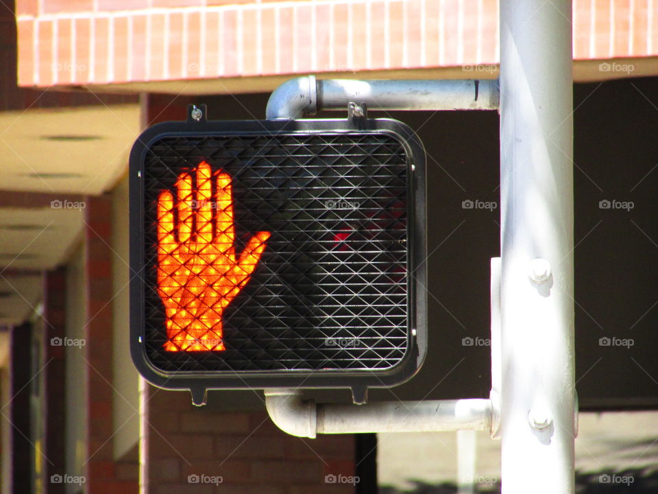 crosswalk, on a street in Midtown Sacramento, by Mark Sarden.
