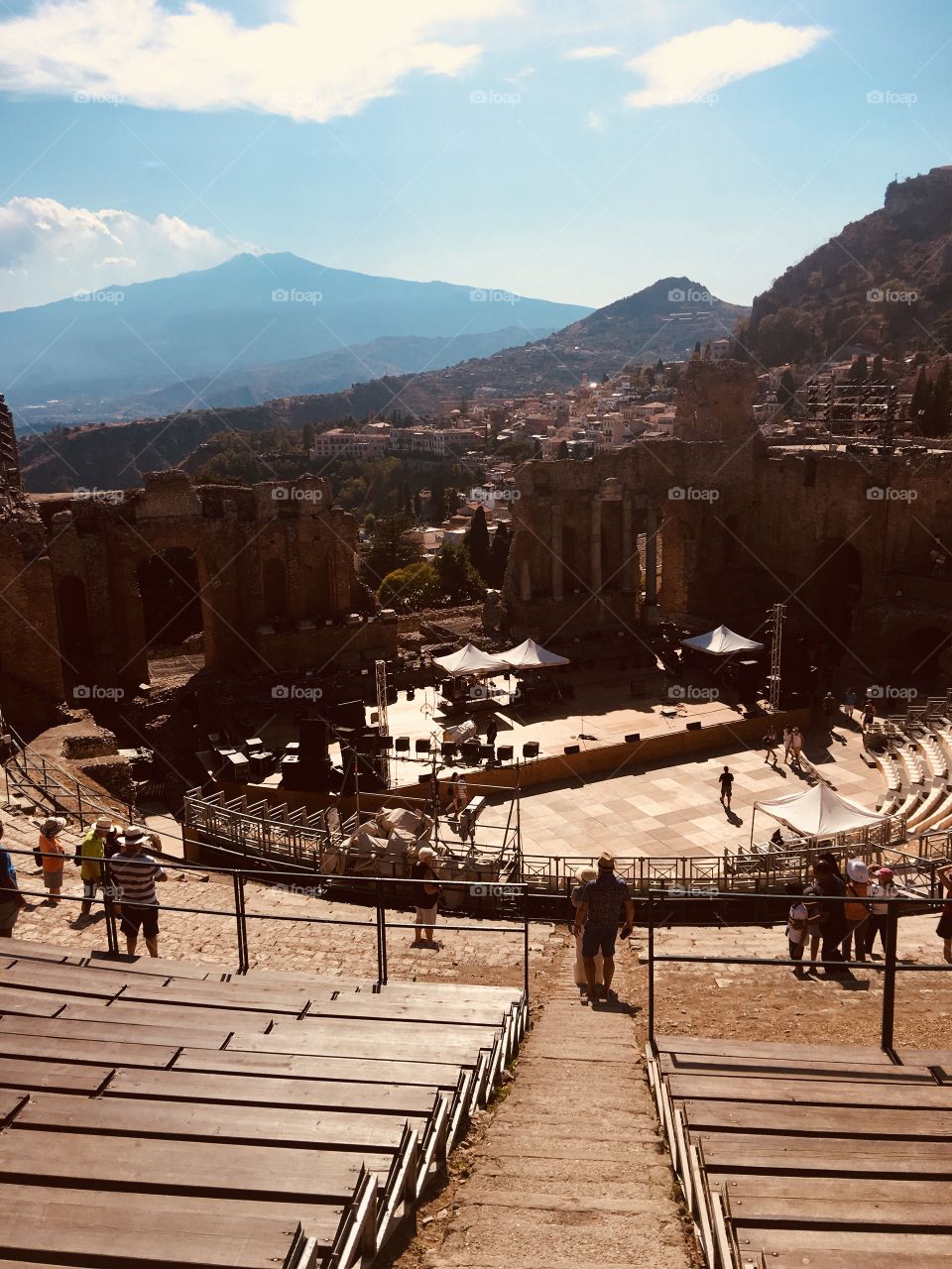 Greek theater in Taormina Sicily 