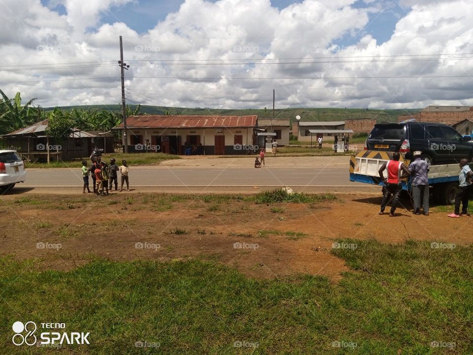 the plain land of kibingo Uganda Africa.