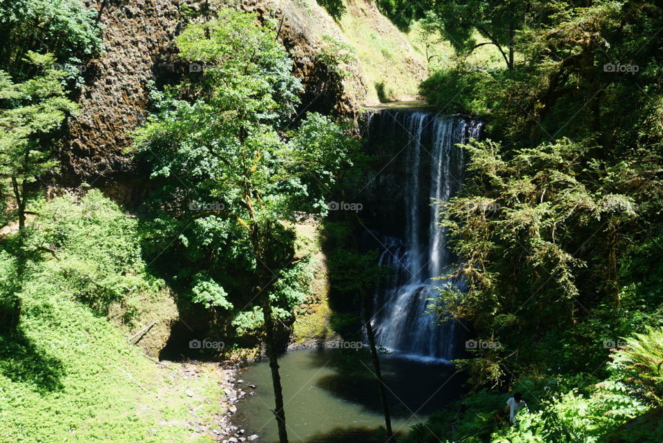 Waterfall. Silver creek falls