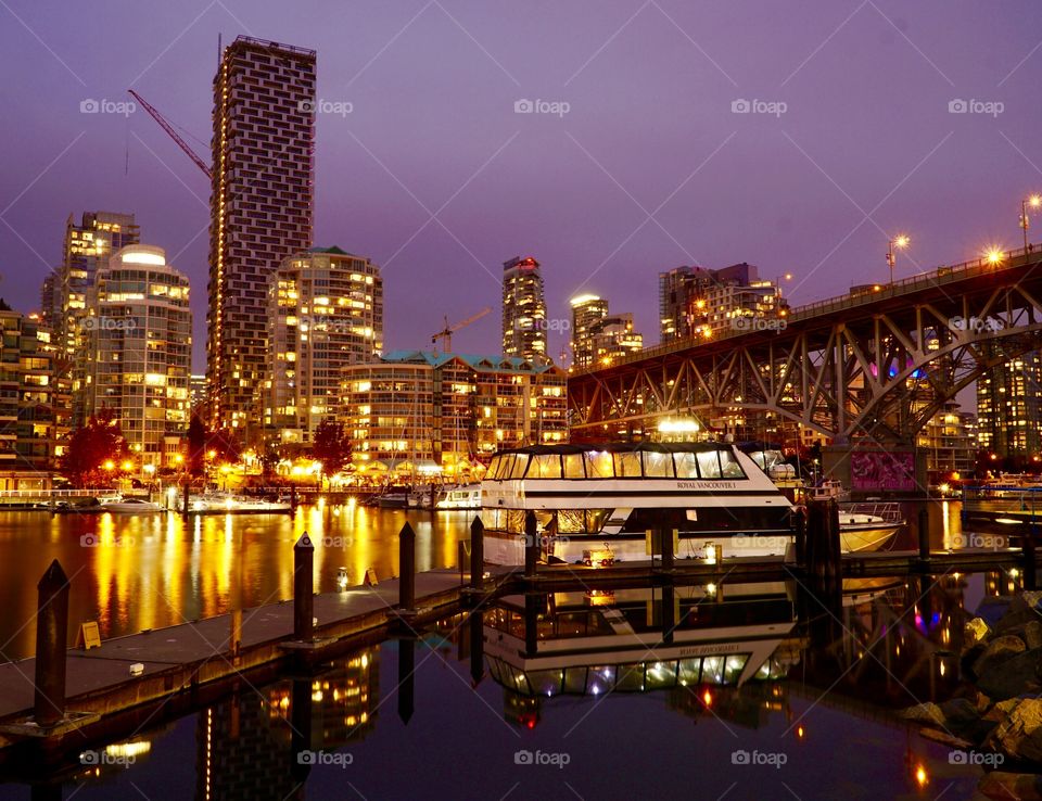 Vancouver skyline from Granville Island