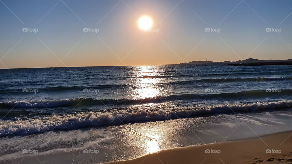 sunset on Montpellier