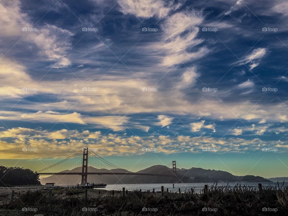 Sunset at Golden Gate Bridge 