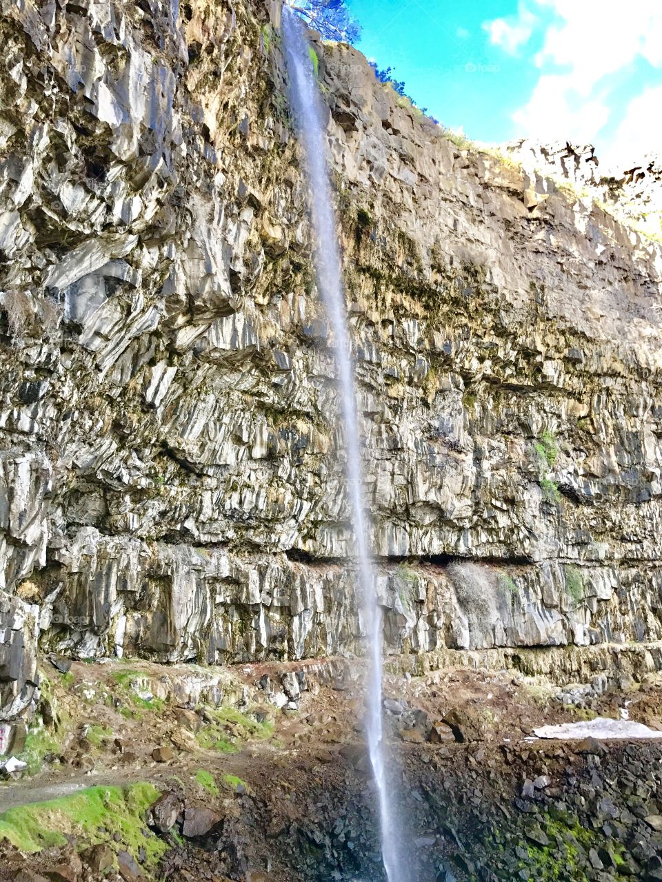 Small rock waterfall