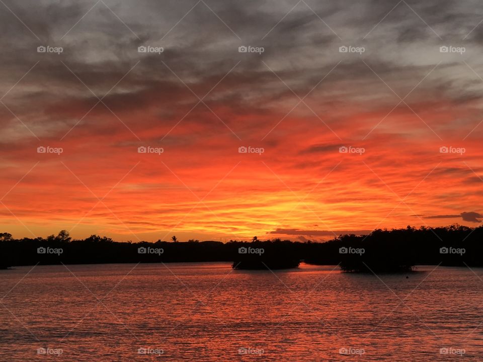 Sunset at San Pedro Lake