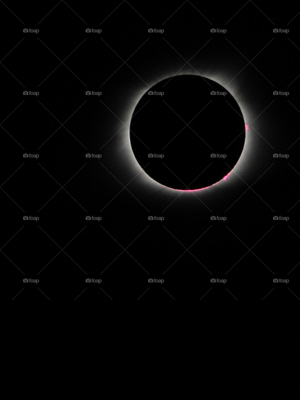 Total eclipse of the sun