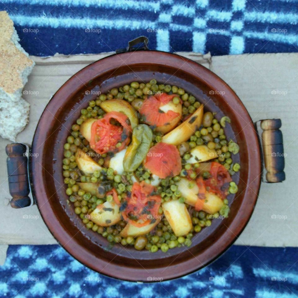 Delicious and healty moroccan food:  the Tajine