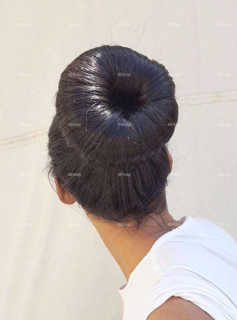 beautiful hair bun