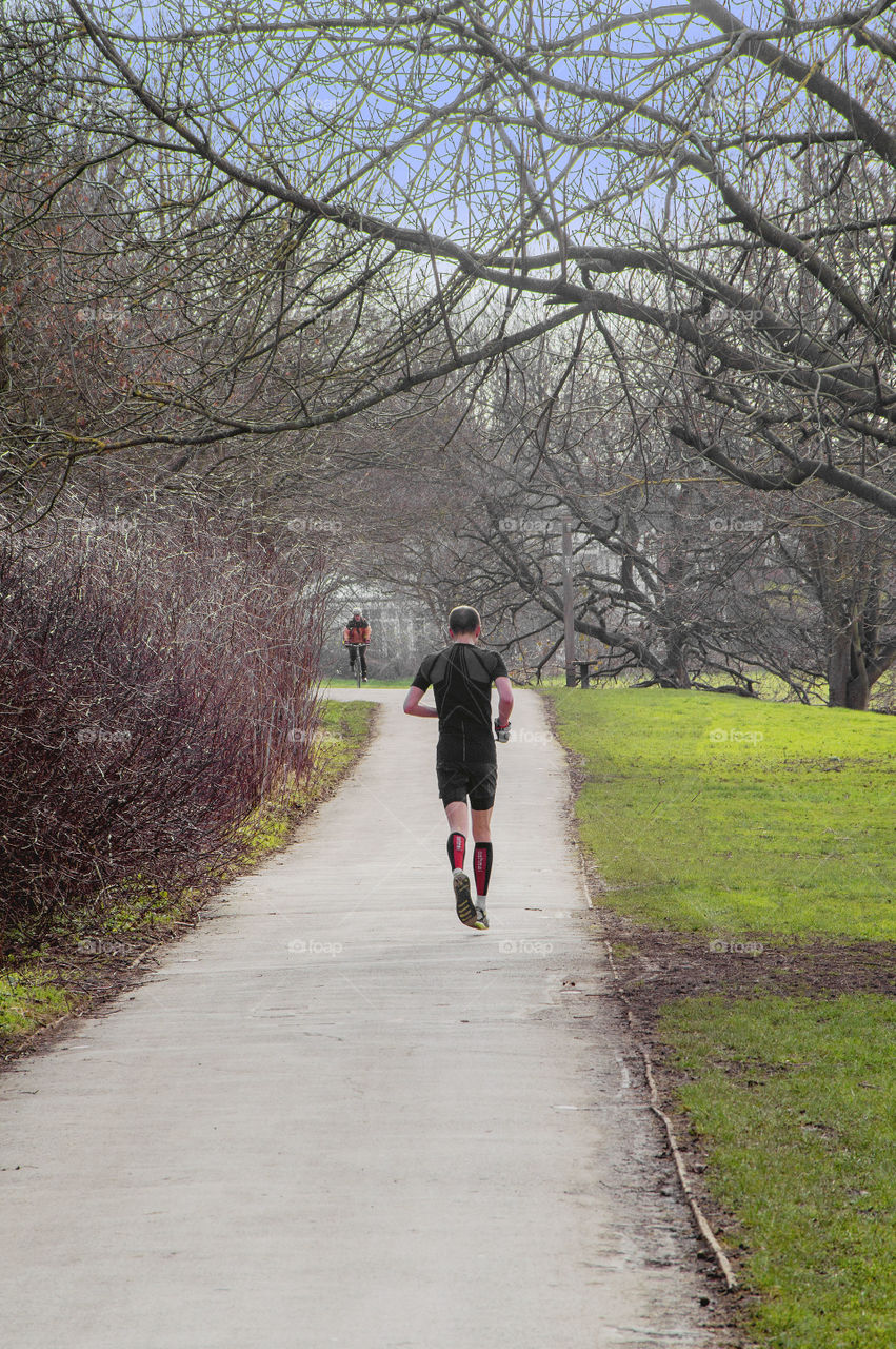 Runner. Jogger jogging 