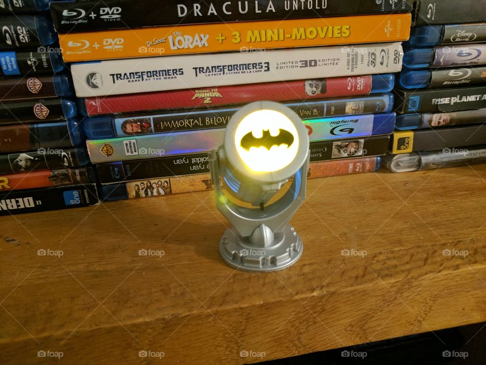 Batman's Bat Signal Light On Miniature