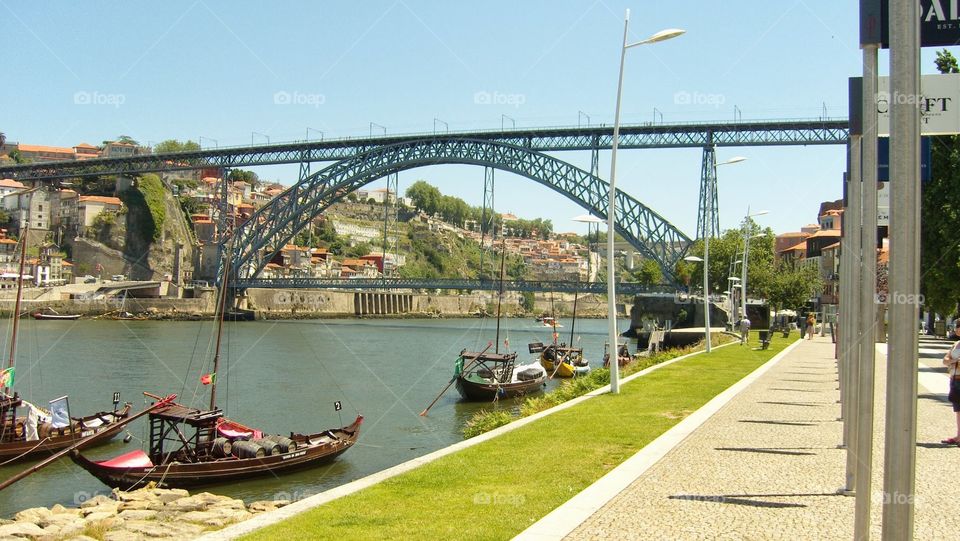 Bridge over the river, Porto, Portugal